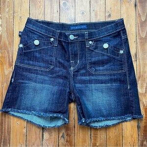 ROCK & Republic jeans shorts Stinger blue low/medium rise waist stretch size 10